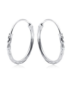 Silver Hoop Earring HO-2544